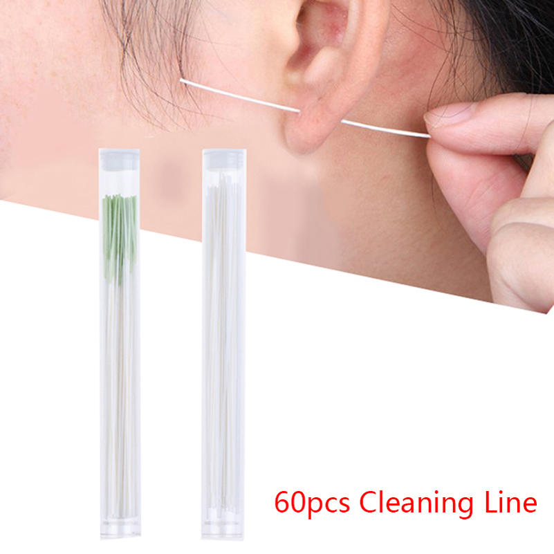 Body Jewelry Cleaner - ピアスジュエリー用クリーニングツール,60個,使い捨て穴穴あき用フォームキット