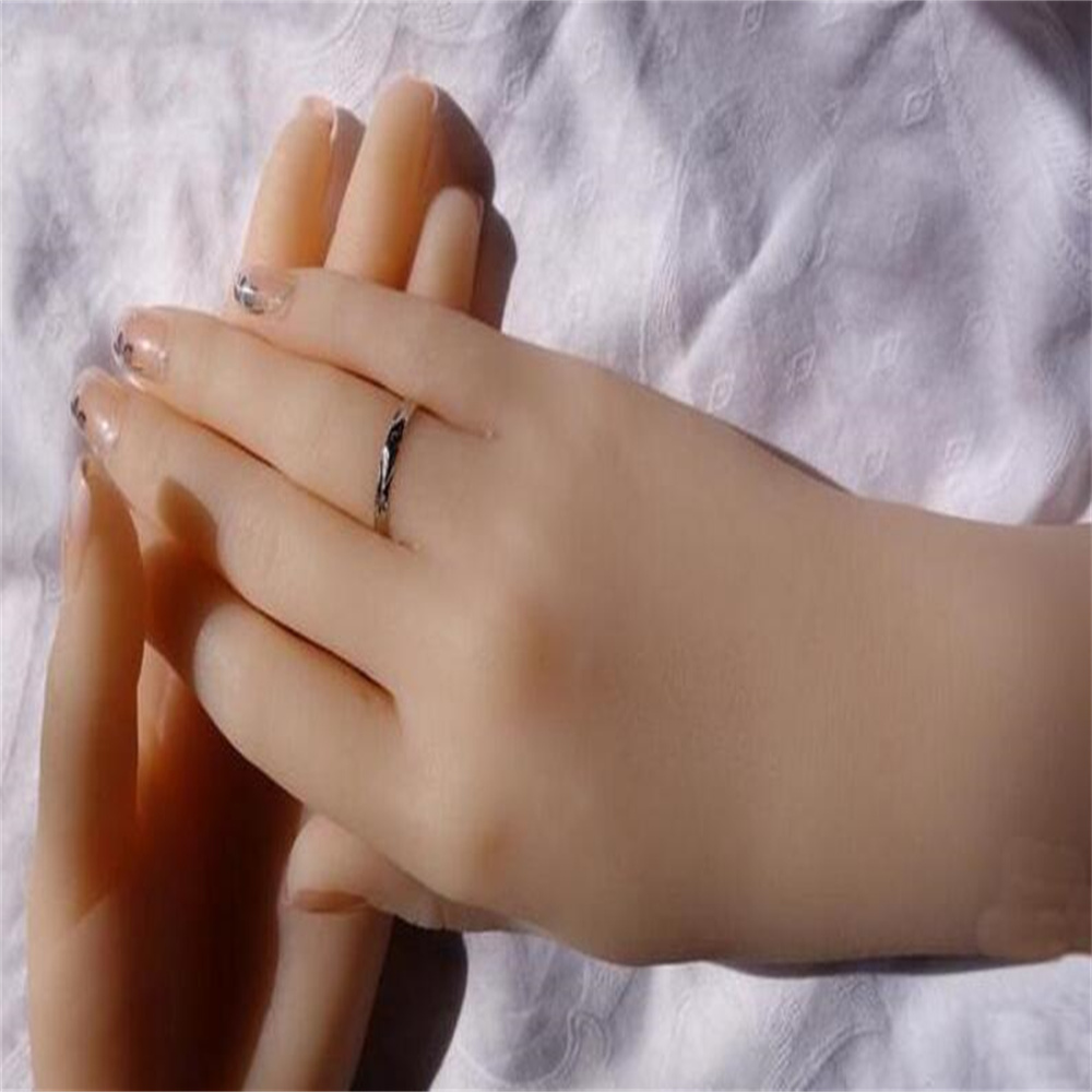 Body Jewelry Plus - 女性ハンドマネキン、ボディ小道具、ジュエリーモデル、ネイルアート、ハロウィン女性指、オールグルー、M01002M、23cm、1ペア