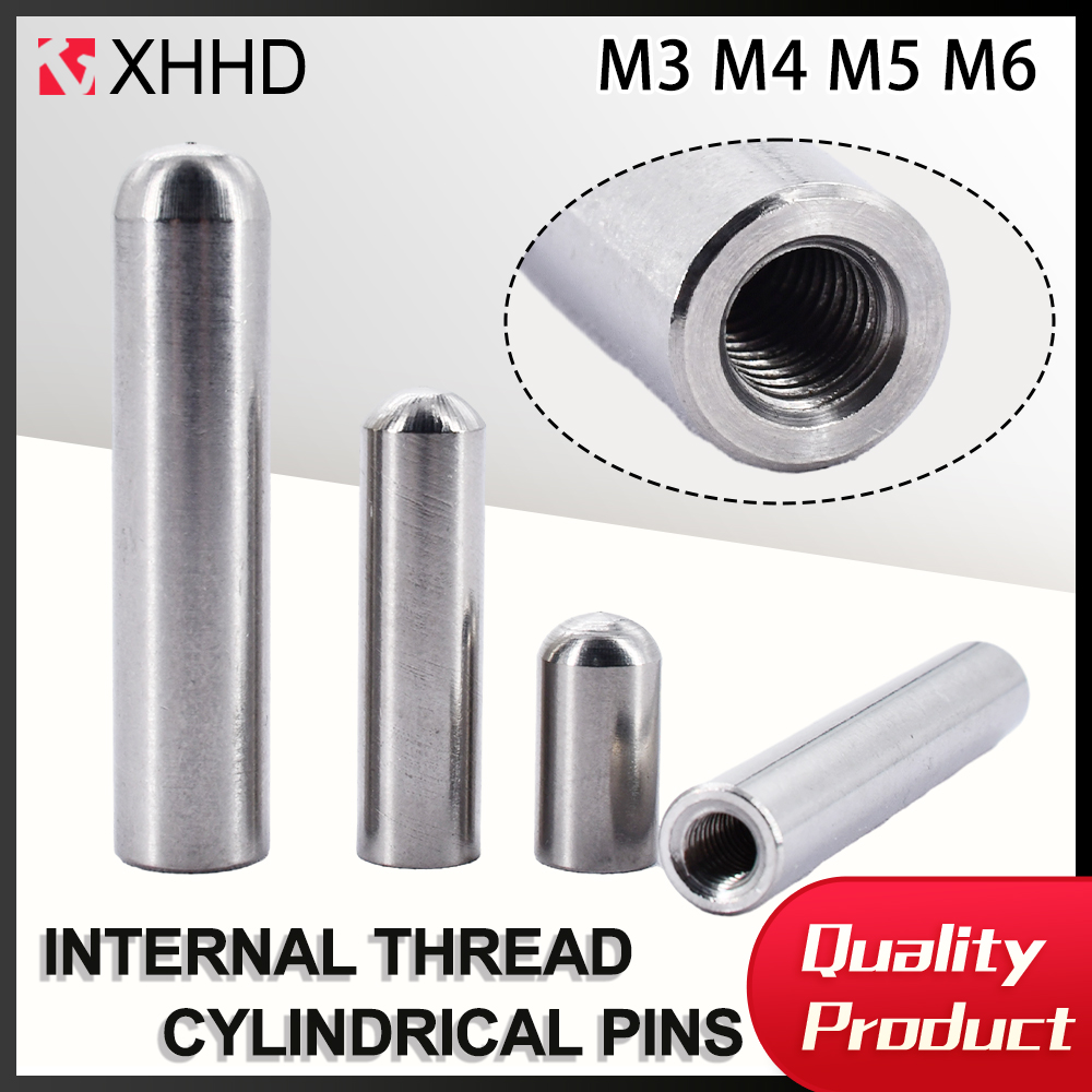 Threadless Push Pin - M3 M4 M5 M6 304 ステンレス鋼雌ねじ円筒ピン雌ねじダボピン位置決め固定ロックピン長さ