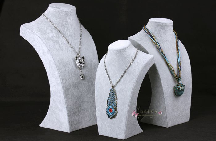 新しいファッションバストマネキンネックフォームジュエリーネッ - Body Jewelry On Sale のレビューと価格