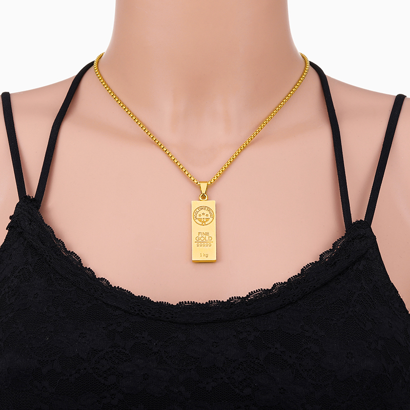 男性と女性のためのアラビア語のペンダント付きチェーン,ステン - Body Jewelry Australia のレビューと価格