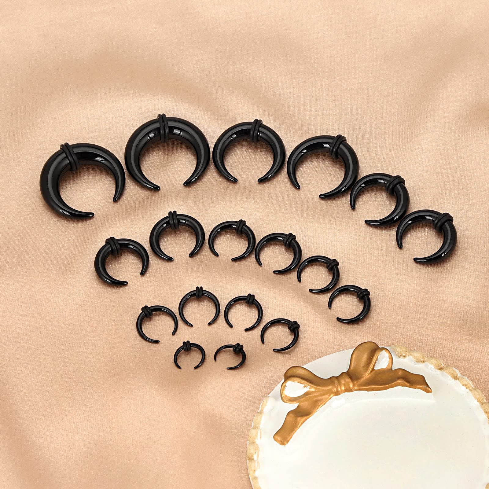 C字型バッファローイヤーテーパー,ストレッチラバーリング,ア - Body Jewelry Ear Plugs のレビューと価格