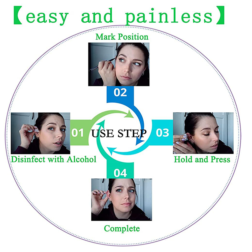 1-20 ピース/セット耳ピアスガン使い捨て消毒安全イヤリン - Body Jewelry Ear Plugs のレビューと価格