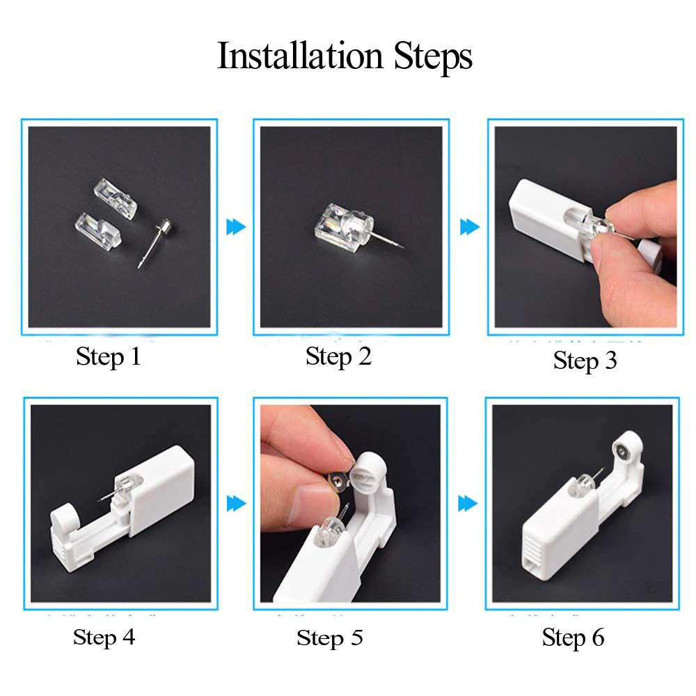 1-20 ピース/セット耳ピアスガン使い捨て消毒安全イヤリン - Body Jewelry Ear Plugs のレビューと価格