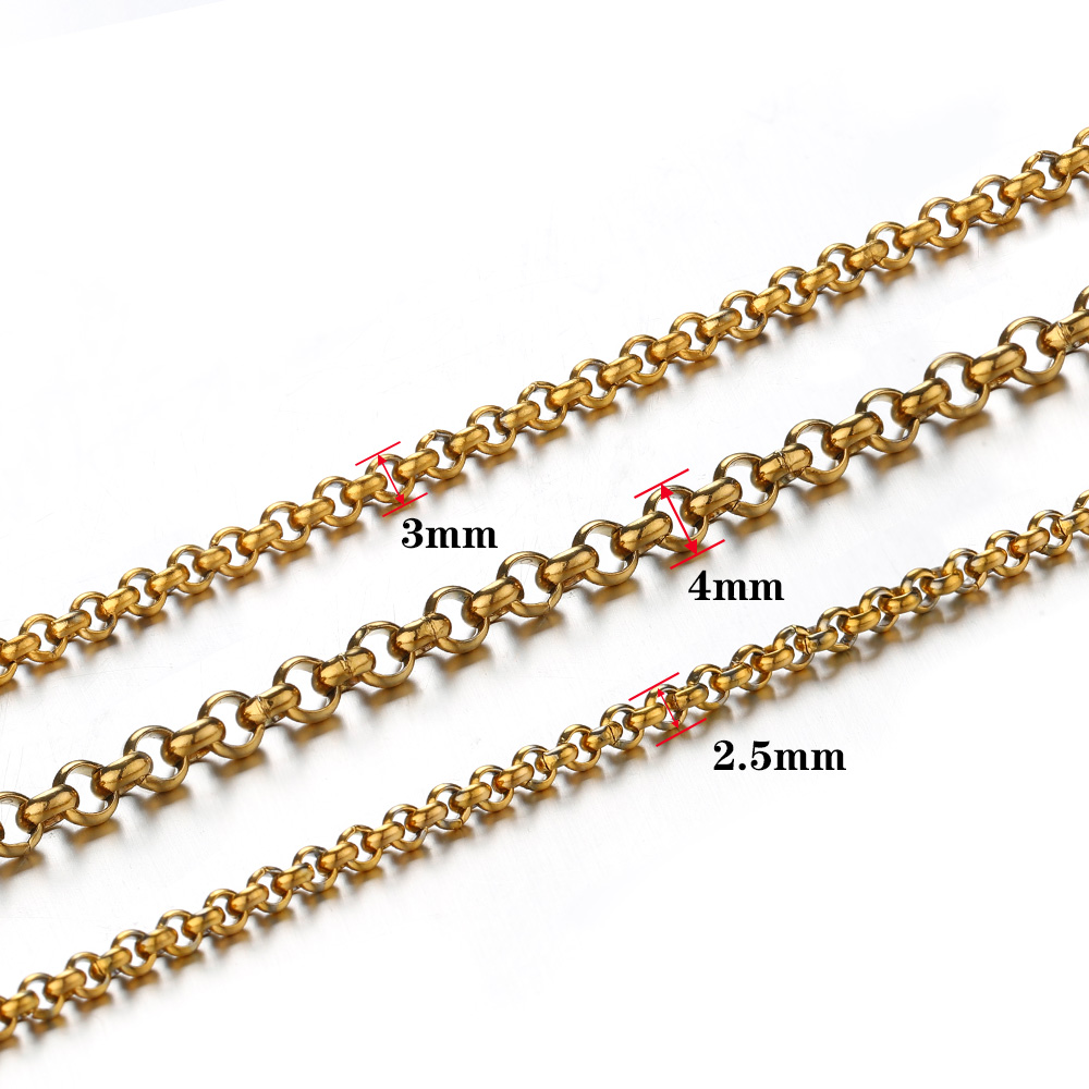 1メートル2-4mmステンレス鋼O型小円チェーン、DIYボデ - Body Jewelry Sale のレビューと価格