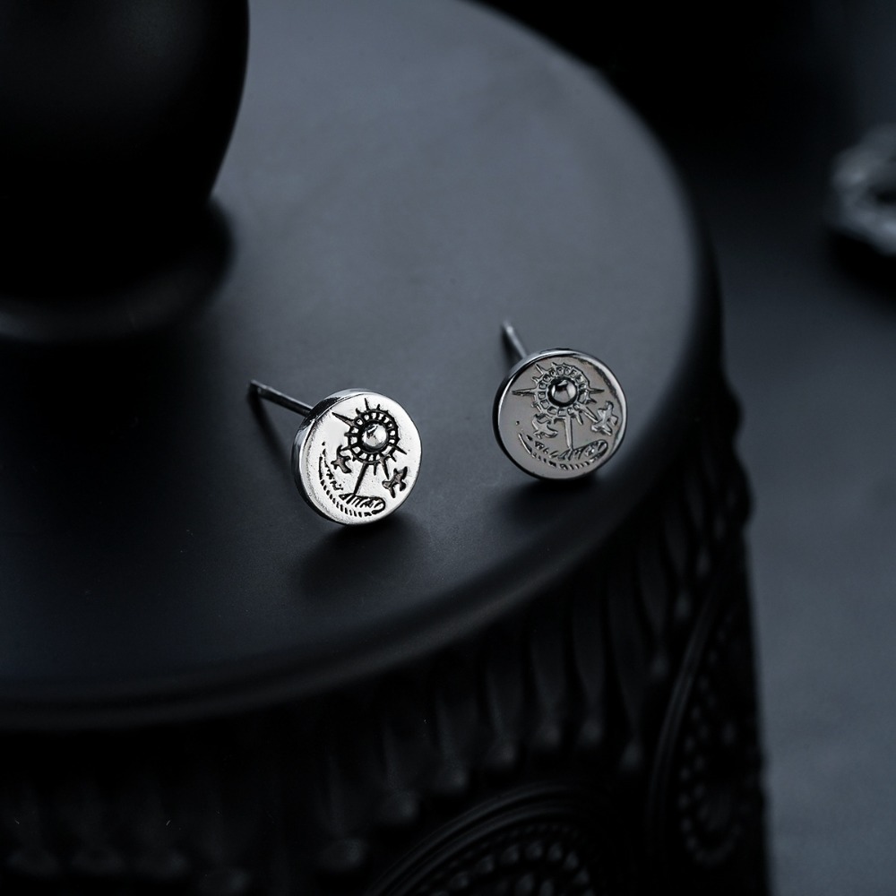 1ペアのインディアンイーグルスタッドイヤリング男性用、レトロ - Body Jewelry Indian のレビューと価格