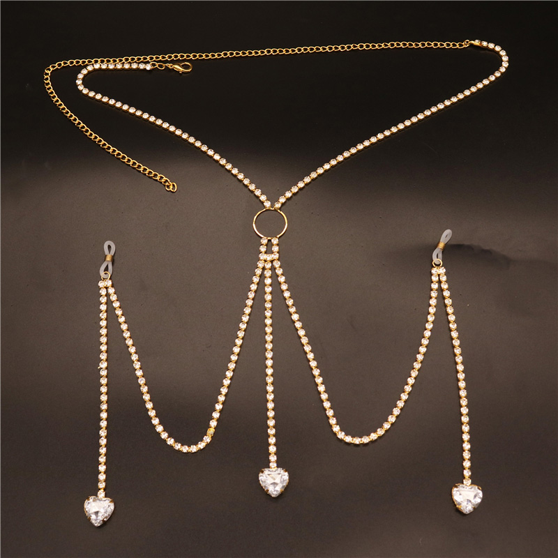 2023 新ファッションホワイトハート乳首チェーン非ピアスア - Body Jewelry Nipple Chain のレビューと価格