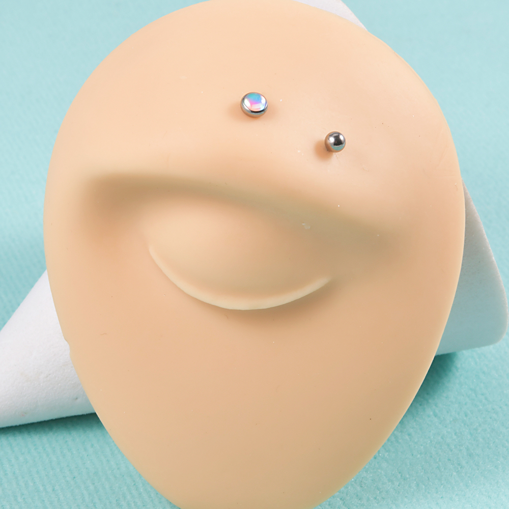 スネークピアス,キュービックジルコニア,16g,1ピース,ジ - Eyebrow Curved Barbell のレビューと価格