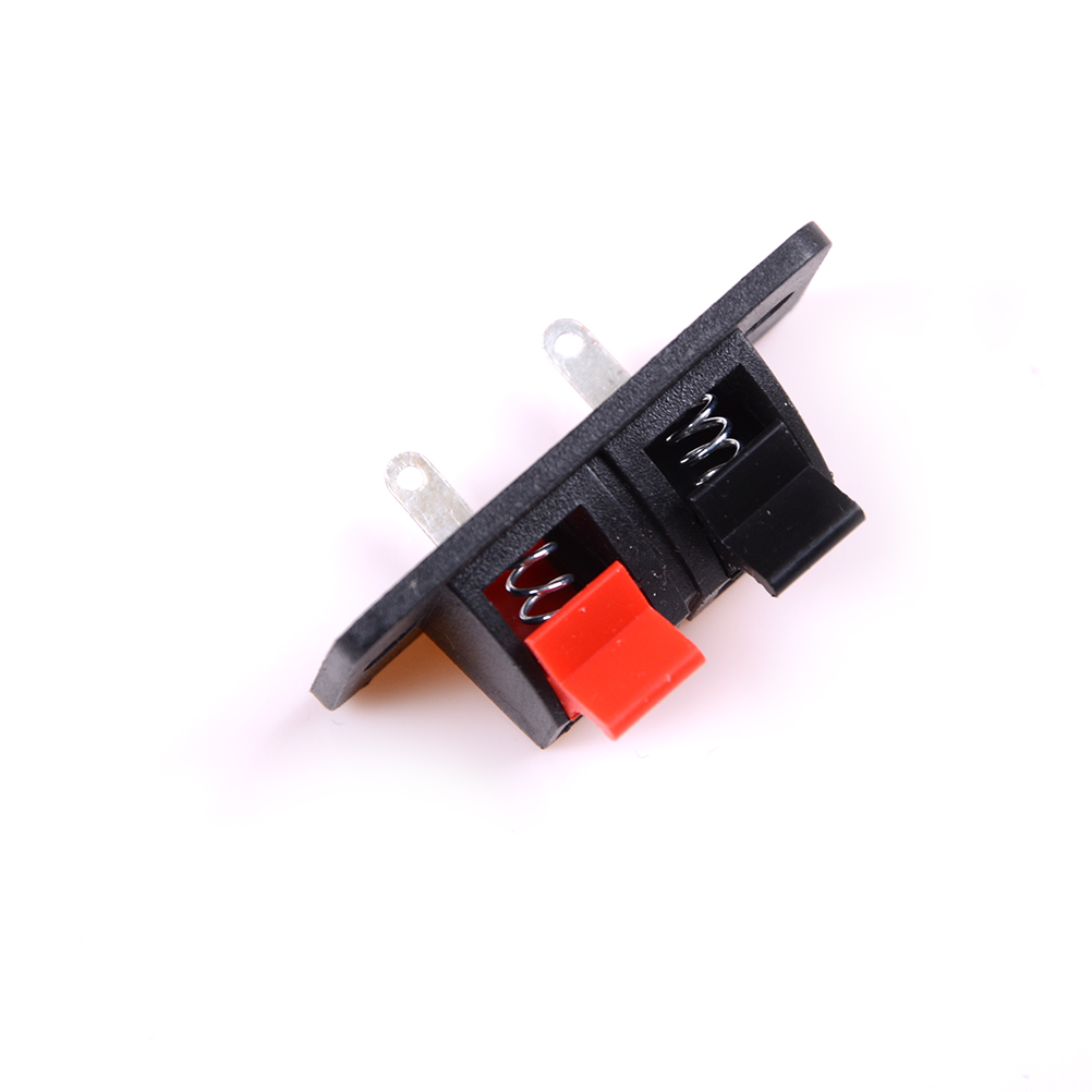 5個2位置コネクタ端子プッシュジャックばね荷重2ウェイ2ピン - Threadless Push Pin のレビューと価格