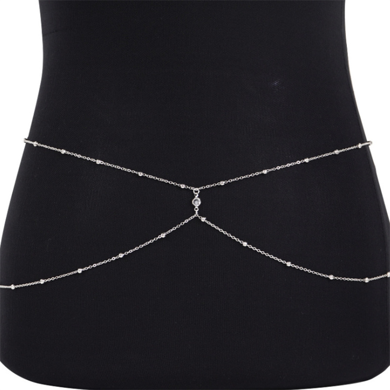 女性用パールベリーチェーン,ビーチジュエリー,メタル,アクセ - Body Jewelry Sale のレビューと価格