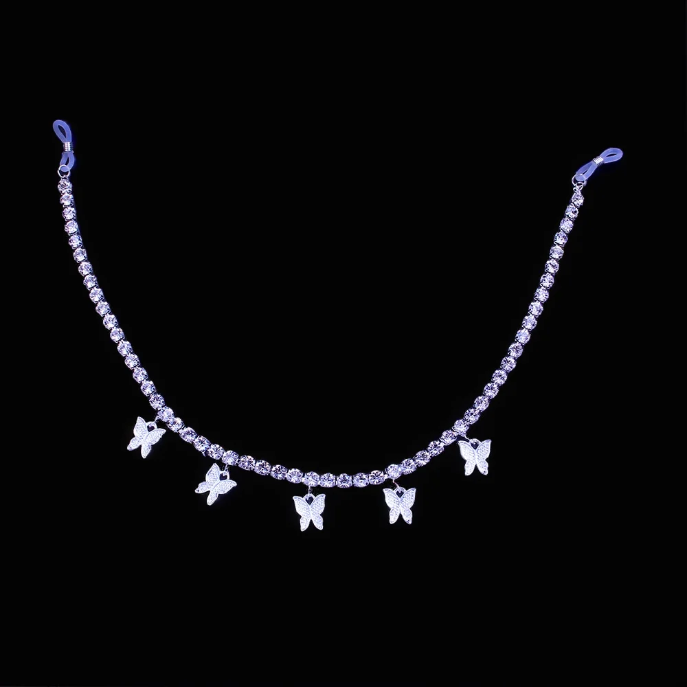 蝶乳首チェーン非ピアスボディジュエリーリングラインストーンセ - Body Jewelry Nipple Chain のレビューと価格