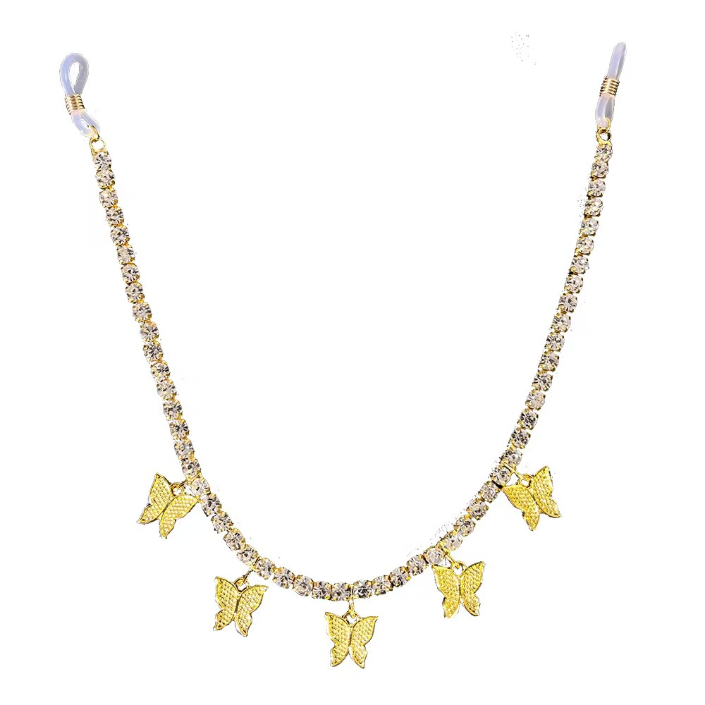 蝶乳首チェーン非ピアスボディジュエリーリングラインストーンセ - Body Jewelry Nipple Chain のレビューと価格