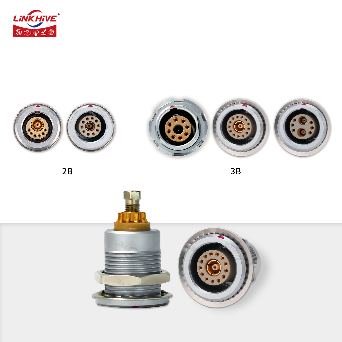 LEMO FGG/EGGプラグ/ソケット2B 3B 6+1  - Threadless Push Pin のレビューと価格