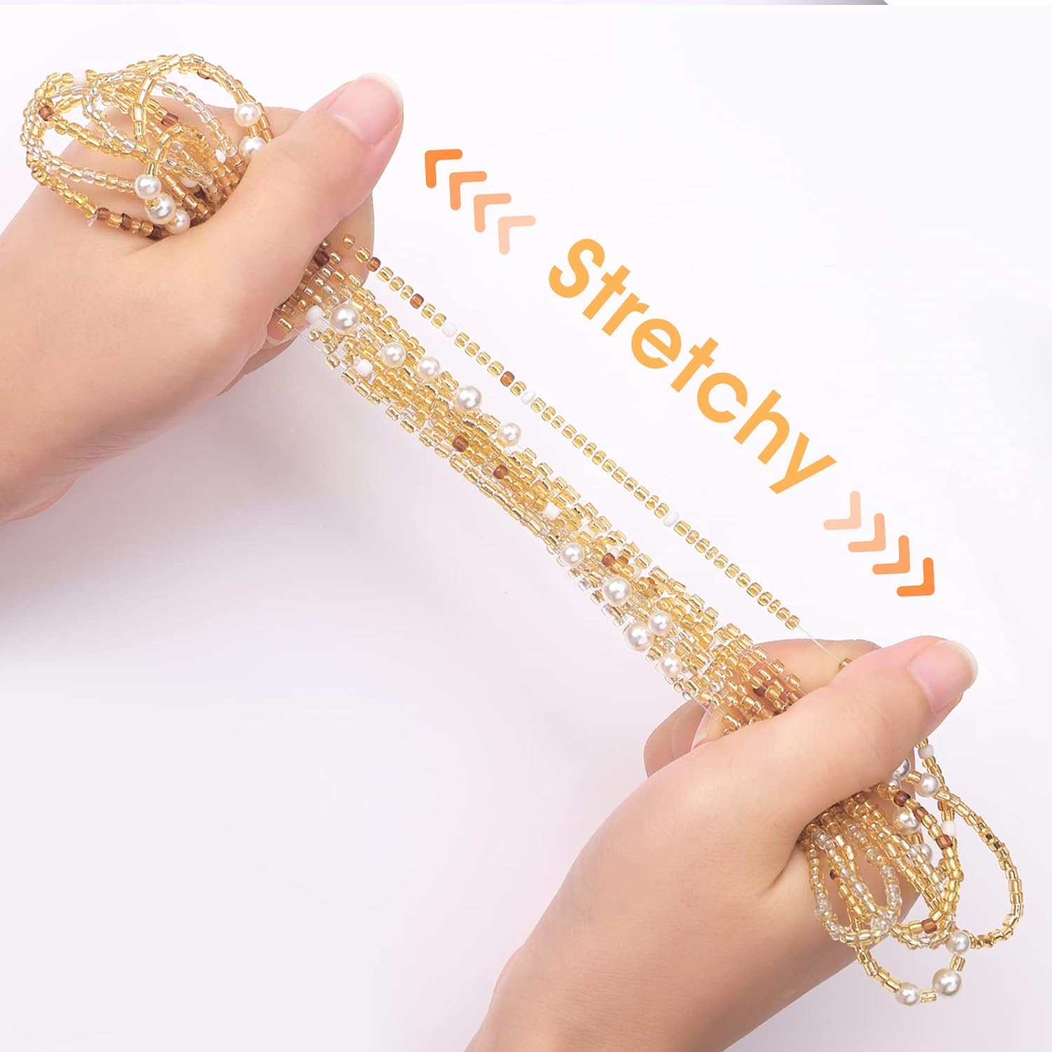 女性用ウエストビーズ、ベリーチェーン、伸縮性のあるアフリカ風 - Body Jewelry Sale のレビューと価格