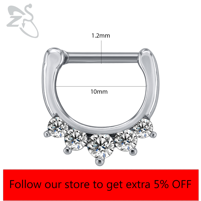 Zs-外科用鋼の耳のピアス,女性用の歯科用リング16g,クリ - Body Jewelry Indian のレビューと価格