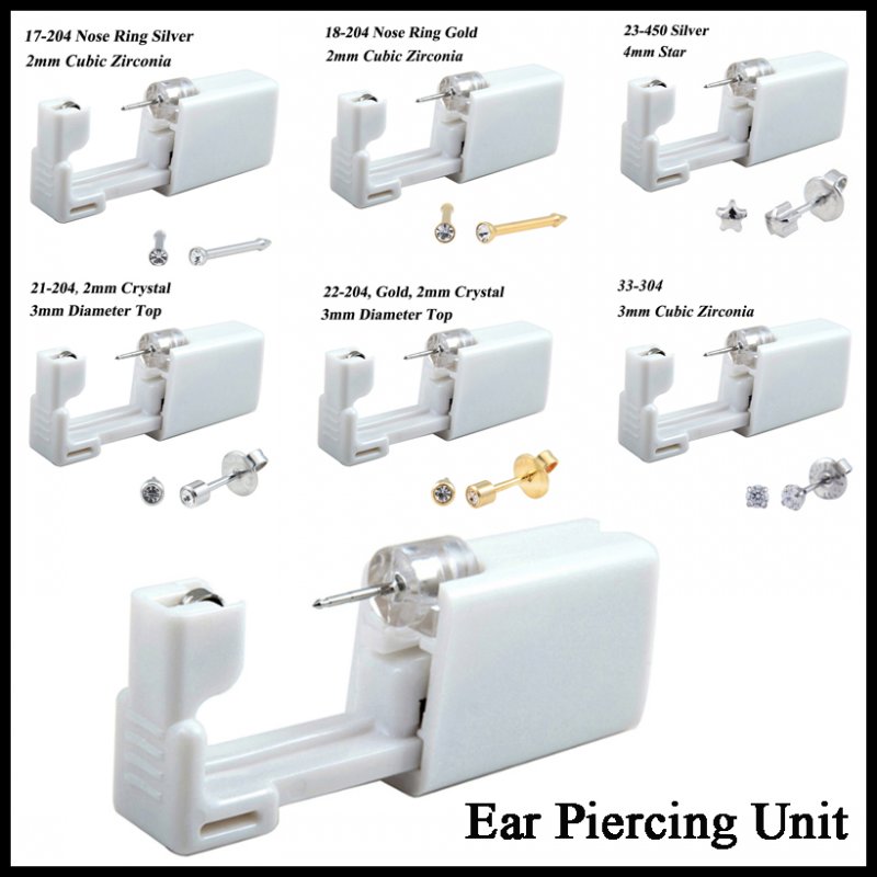 イヤーピアスおよびドリル用の使い捨て安全キット,滅菌済み,ス - Body Jewelry Ear Plugs のレビューと価格