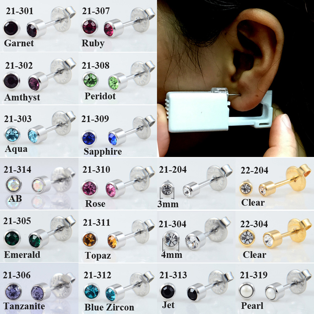 イヤーピアスおよびドリル用の使い捨て安全キット,滅菌済み,ス - Body Jewelry Ear Plugs のレビューと価格