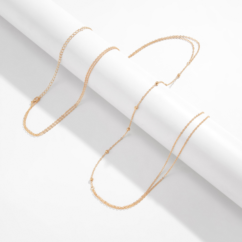 シンプルなクロスチェスト胸腹ボディチェーンネックレス女性用ウ - Body Jewelry Sale のレビューと価格