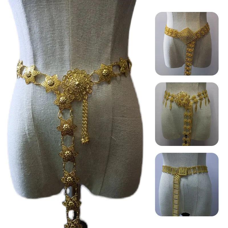 1PC 金属タイウエストチェーン女性タイ Dai ゴールドベ - Body Jewelry Sale のレビューと価格