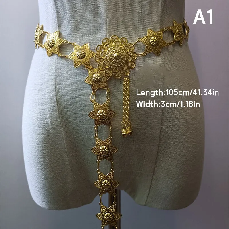 1PC 金属タイウエストチェーン女性タイ Dai ゴールドベ - Body Jewelry Sale のレビューと価格