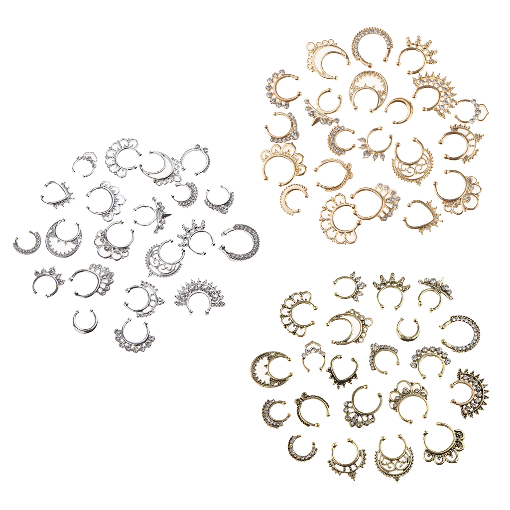 フェイクセプタム,フェイクノーズクリップ,ジュエリー,フェイ - Body Jewelry On Sale のレビューと価格