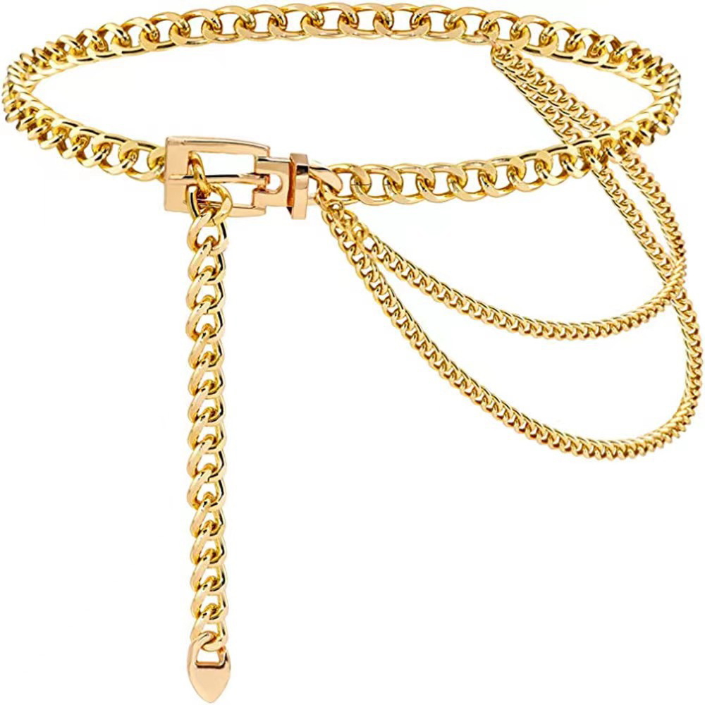 パンクウエストチェーンメタルベルトレイヤードボディチェーンハ - Body Jewelry Sale のレビューと価格