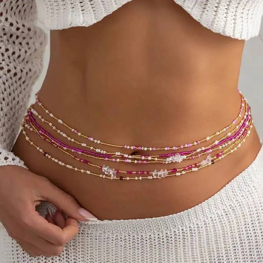 SHIXIN 6個セット ボヘミアン カラフル ライスビーズ - Body Jewelry Sale のレビューと価格