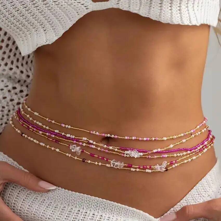 SHIXIN 6個セット ボヘミアン カラフル ライスビーズ - Body Jewelry Sale のレビューと価格